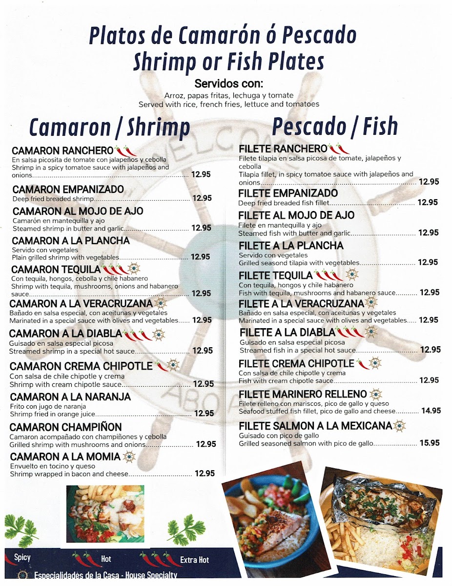 Puerto Peñasco Restaurant Menu - Image 4
